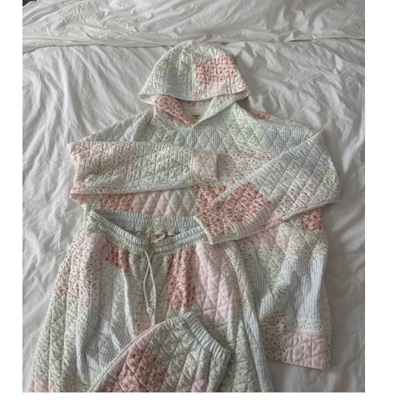 Last Pair Sunkissed Coconut “ Penny 3 “ Sun-kissed Coconut Quilted Joggers 64 - Picture 6 of 12